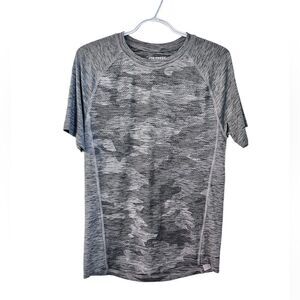 Joe Fresh Active Performance Tee Grey Camo Size Small
